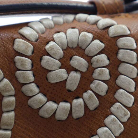 Prada Saffiano Embroidered Pattina Satchel - Picture 7 of 10